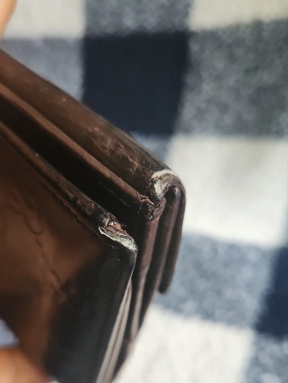 Gucci Dark Brown Embossed GG Leather Wallet with Gold Plate - Picture 7 of 7